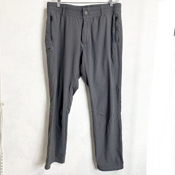 Kuhl Pants Men 38x32 Gray Avengr Outdoor Camp Hike Fish Commute Stretch Elastic - Picture 1 of 9